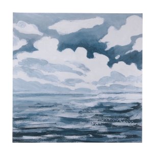 Clouds and sea I by Mercana Studio a Hand Embellished Textured Canvas