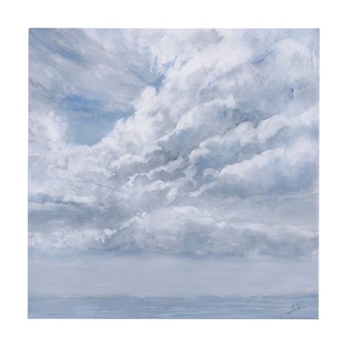 102245-L - Day Cloud II by Mercana Studio a Hand Embellished Textured Canvas