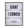 14284 - Boat Launch by Mercana Studio a Hand Embellished Textured Framed Art Print