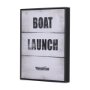 14284 - Boat Launch by Mercana Studio a Hand Embellished Textured Framed Art Print