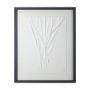 14258 - White Vines II by Studio M a handmade Original Framed 3D Textured Artwork under Glass