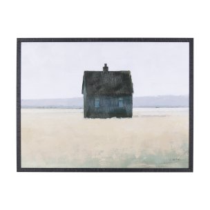 Lonely Landscape II by Mercana Studio a Hand Embellished Textured Framed Art Print