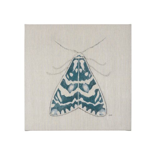 102216-S - Moth Blue III by Mercana Studio a Hand Embellished Textured Canvas