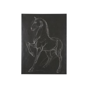 Horse IV by Mercana Studio a Hand Embellished Textured Canvas