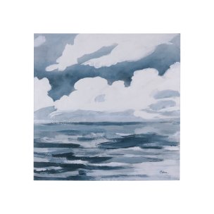Clouds and sea II by Mercana Studio a Hand Embellished Textured Canvas