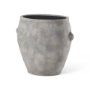 69797 - Zuma 27.2L x 18.1W x 24.4H Light Gray Ceramic Floor Vase