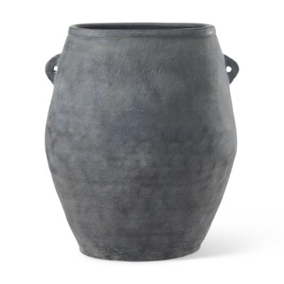 69798 - Zuma 27.2L x 20.5W x 31.9H Dark Gray Ceramic Floor Vase