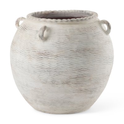 69800 - Misha 25.2L x 25.2W x 22.4H Cream Ceramic Floor Vase