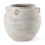 69800 - Misha 25.2L x 25.2W x 22.4H Cream Ceramic Floor Vase