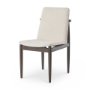 69835 - Cavett Cream Boucle Upholstered Seat W/Dark Brown Wood Frame Dining Chair