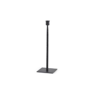 Porter 4.5L x 4.5W x 12.0H Small Black Iron Candle Holder