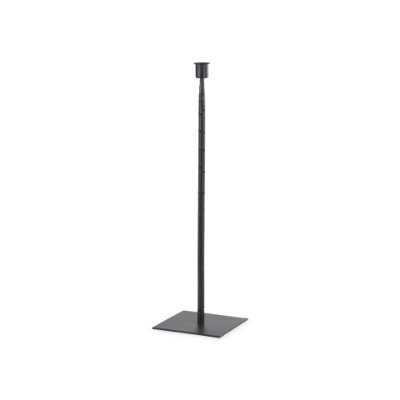 69861 - Porter 5.0L x 5.0W x 18.0H Medium Black Iron Candle Holder