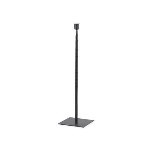 69861 - Porter 5.0L x 5.0W x 18.0H Medium Black Iron Candle Holder