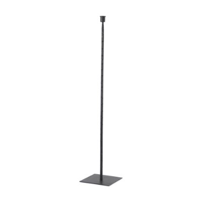 69862 - Porter 6.0L x 6.0W x 30.0H Large Black Iron Candle Holder