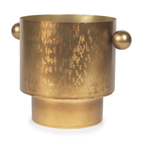 69867 - Juno 8.5H Large Gold Iron Vase