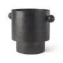69871 - Juno 8.5H Large Black Iron Vase