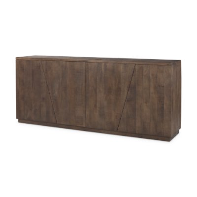 69872 - West 82.0L x 18.0W x 34.0H Wooden Angular Sideboard