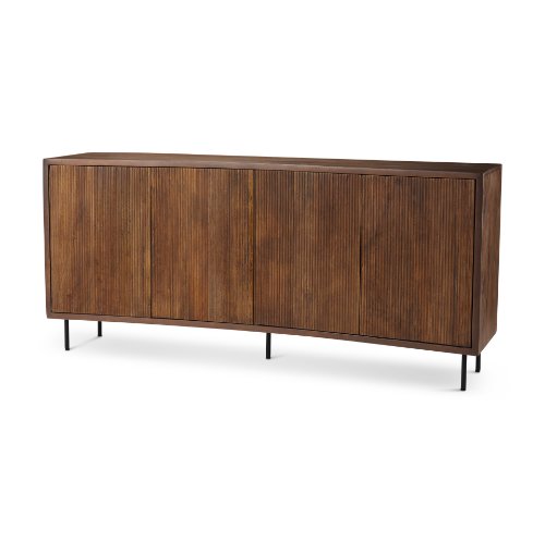 69960 - Lance 70.0L x 15.0W x 32.0H Medium Brown Solid Wood Sideboard