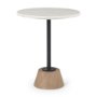 69975-AB - Maxwell Marble Top Pedestal End/Side Table