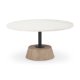 69976-AB - Maxwell  Marble Top Pedestal Base Round Coffee Table
