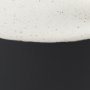 69649 - Burton 11.6H Medium White and Black Ceramic Jug Vase