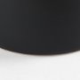 69649 - Burton 11.6H Medium White and Black Ceramic Jug Vase