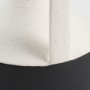 69650 - Burton 13.1H Large White and Black Ceramic Jug Vase