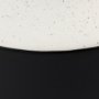 69650 - Burton 13.1H Large White and Black Ceramic Jug Vase