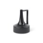 69979 - Burton 8.3H Small Glossy and Matte Black Ceramic Jug Vase