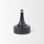 69979 - Burton 8.3H Small Glossy and Matte Black Ceramic Jug Vase