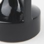 69979 - Burton 8.3H Small Glossy and Matte Black Ceramic Jug Vase