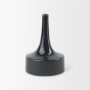 69980 - Burton 11.6H Medium Glossy and Matte Black Ceramic Jug Vase