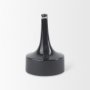 69980 - Burton 11.6H Medium Glossy and Matte Black Ceramic Jug Vase