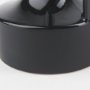 69980 - Burton 11.6H Medium Glossy and Matte Black Ceramic Jug Vase