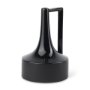 69981 - Burton 13.1H Large Glossy and Matte Black Ceramic Jug Vase
