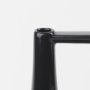 69981 - Burton 13.1H Large Glossy and Matte Black Ceramic Jug Vase