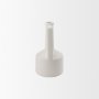 69982 - Burton 10.8H Small White Ceramic Jug Vase