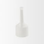 69983 - Burton 14.2H Medium White Ceramic Jug Vase