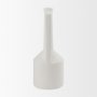 69984 - Burton 17.1H Large White Ceramic Jug Vase