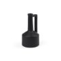 69985 - Burton 10.8H Small Matte Black Ceramic Jug Vase
