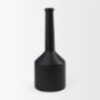 69987 - Burton 17.1H Large Matte Black Ceramic Jug Vase