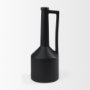 69987 - Burton 17.1H Large Matte Black Ceramic Jug Vase