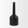 69987 - Burton 17.1H Large Matte Black Ceramic Jug Vase