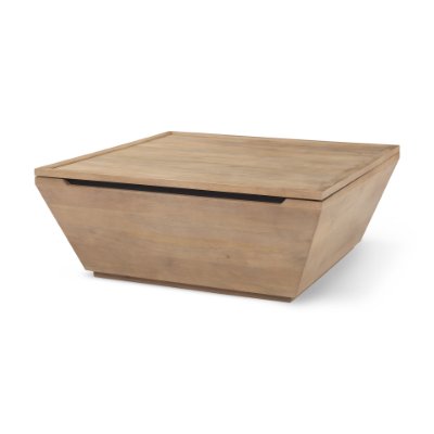 69932 - Wyatt 41.0L x 41.0W x 16.0H Brown Wood Angular Coffee Table