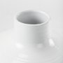 69795 - Amos 18.5L x 18.5W x 24.4H White and Dark Beige Color Blocked Ceramic Floor Vase