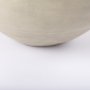69795 - Amos 18.5L x 18.5W x 24.4H White and Dark Beige Color Blocked Ceramic Floor Vase