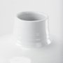 69796 - Amos 20.5L x 20.5W x 31.9H White and Dark Beige Color Blocked Ceramic Floor Vase