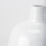 69796 - Amos 20.5L x 20.5W x 31.9H White and Dark Beige Color Blocked Ceramic Floor Vase