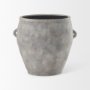 69797 - Zuma 27.2L x 18.1W x 24.4H Light Gray Ceramic Floor Vase