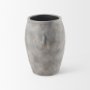 69797 - Zuma 27.2L x 18.1W x 24.4H Light Gray Ceramic Floor Vase